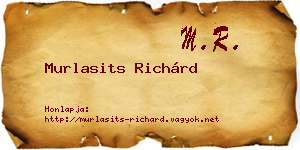 Murlasits Richárd névjegykártya